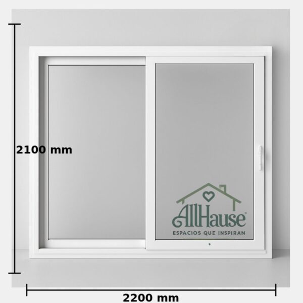 V3 Ventana Corredera PVC Blanca 300x200 cm – Perfil SWS 5 Cámaras