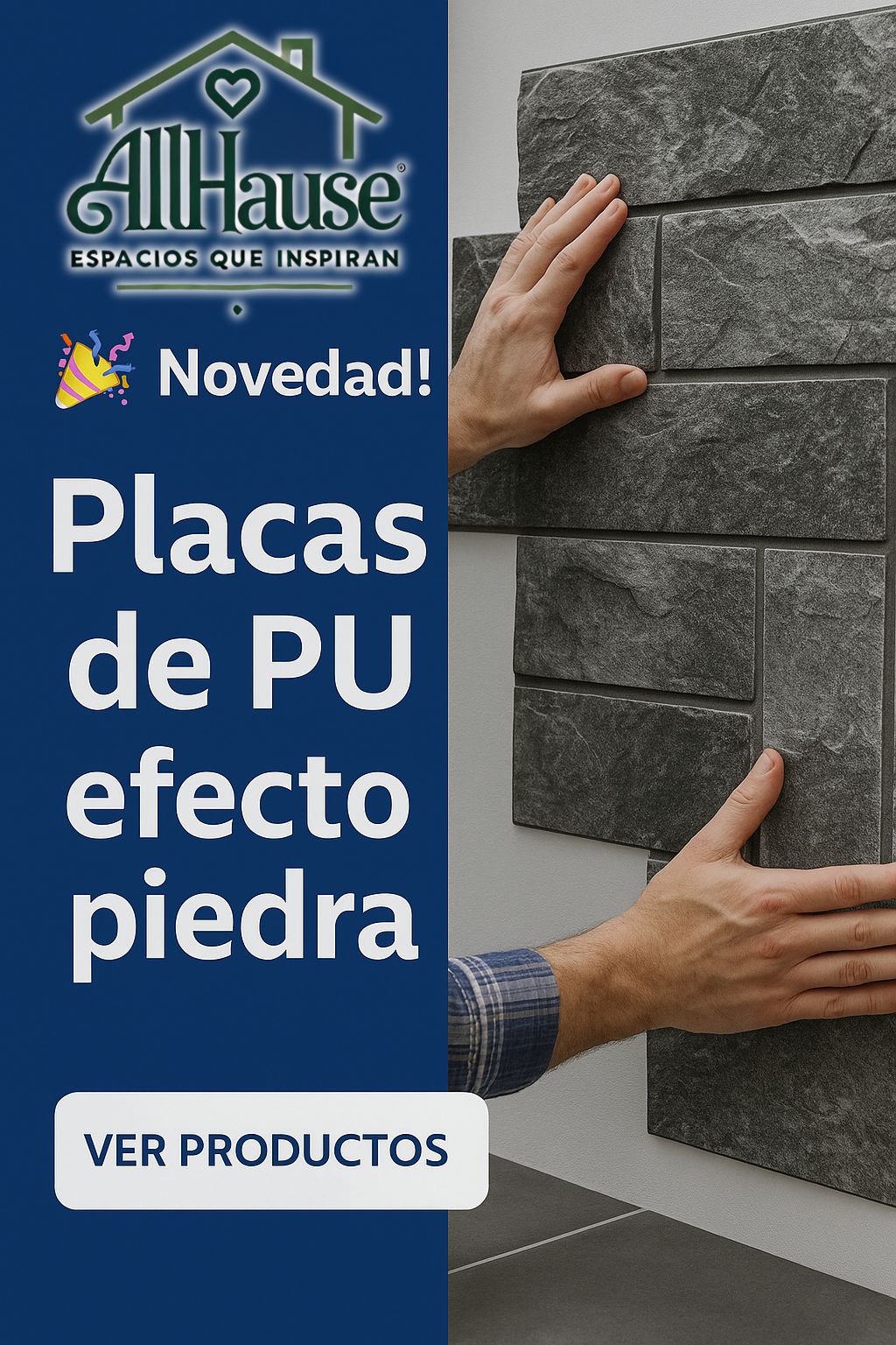 Placas PU efecto piedra