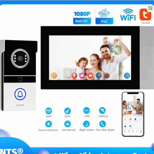 KIT AUDIO CITY WIFI 7 PULGADAS con detector movimiento inteligente